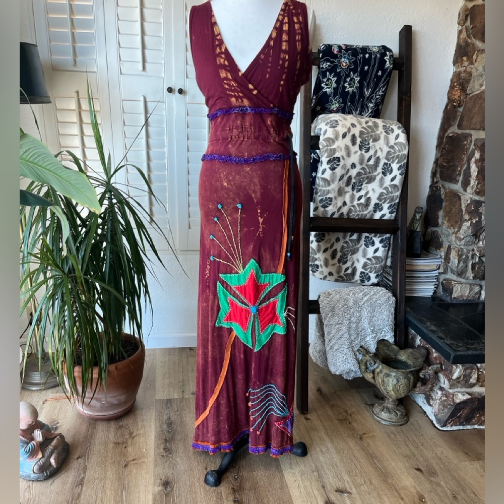 Rising International One Of A Kind 💫 Embroidered Maxi Dress